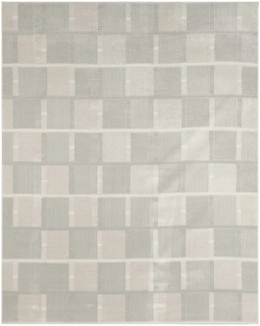 Gray Geometric Area Rug Photo 8