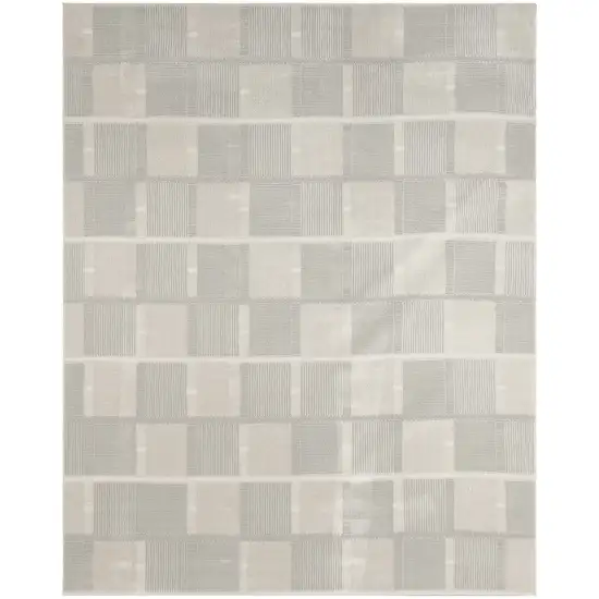 Gray Geometric Area Rug Photo 8