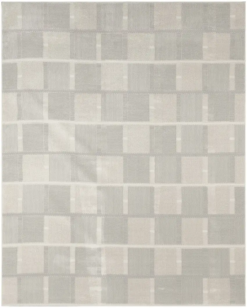 Gray Geometric Area Rug Photo 9