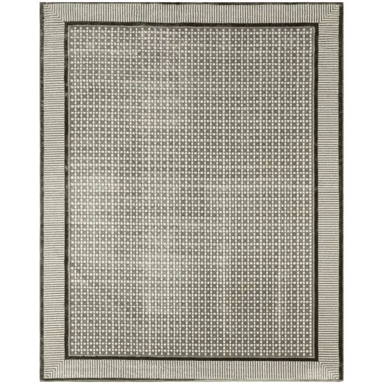 Gray Geometric Area Rug Photo 6
