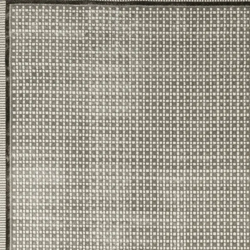 Gray Geometric Area Rug Photo 8