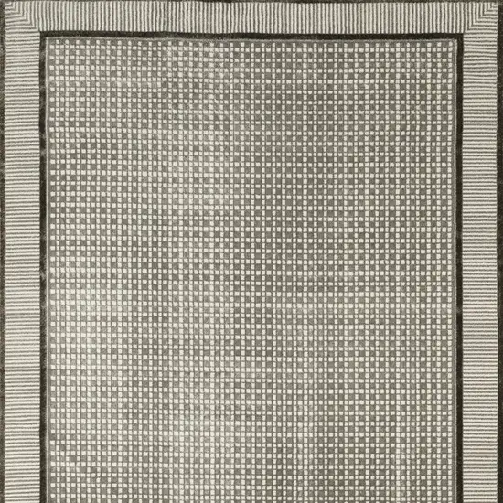 Gray Geometric Area Rug Photo 7