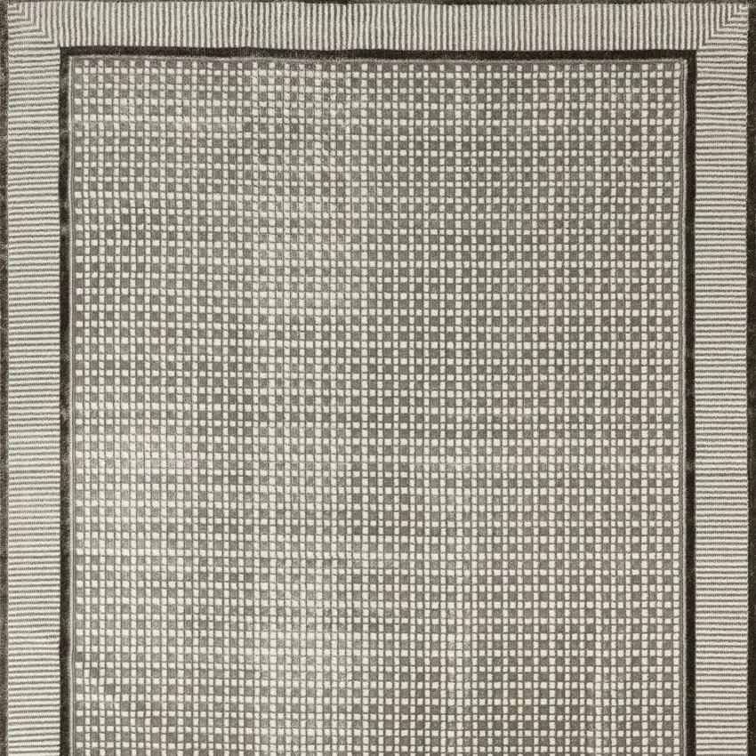 Gray Geometric Area Rug Photo 7
