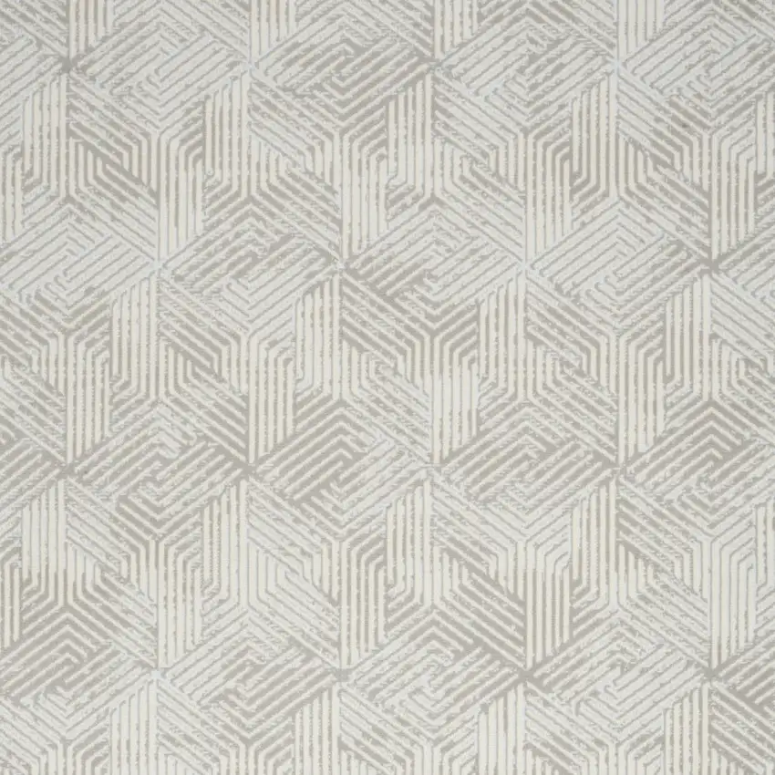 Gray Geometric Area Rug Photo 9
