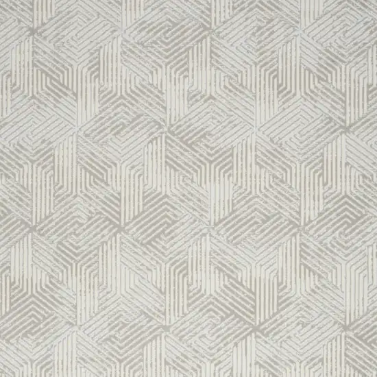 Gray Geometric Area Rug Photo 9