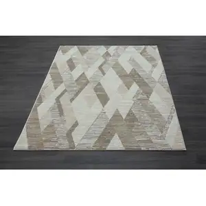 Photo of Gray Geometric Area Rug