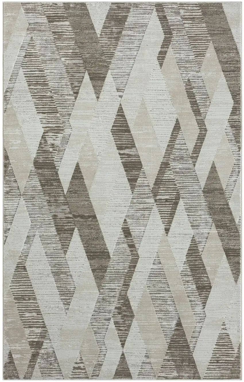 Gray Geometric Area Rug Photo 1