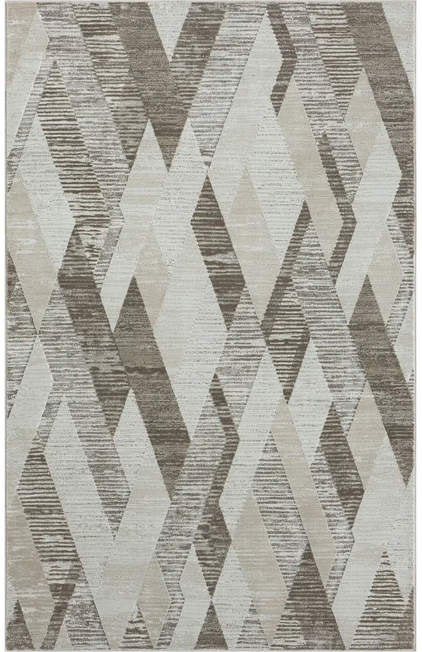 Gray Geometric Area Rug Photo 1