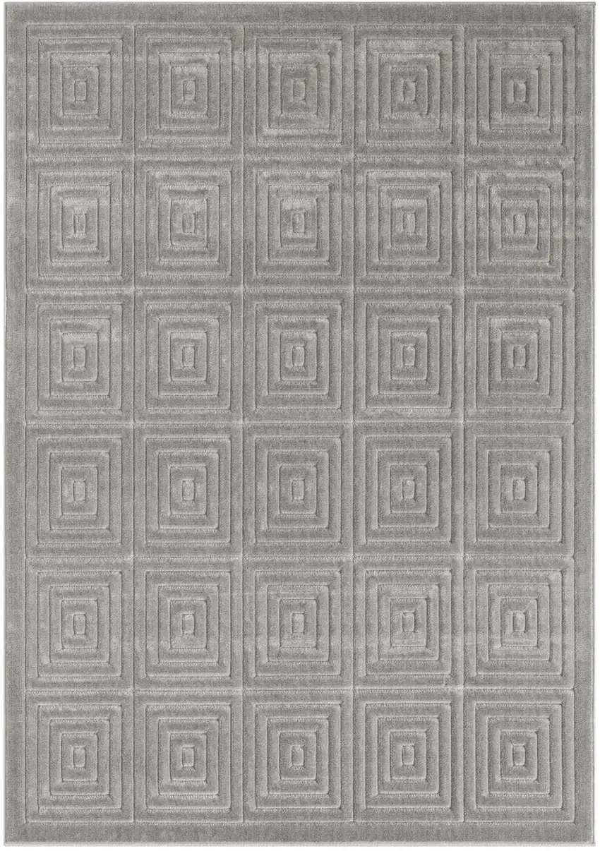Gray Geometric Area Rug Photo 1