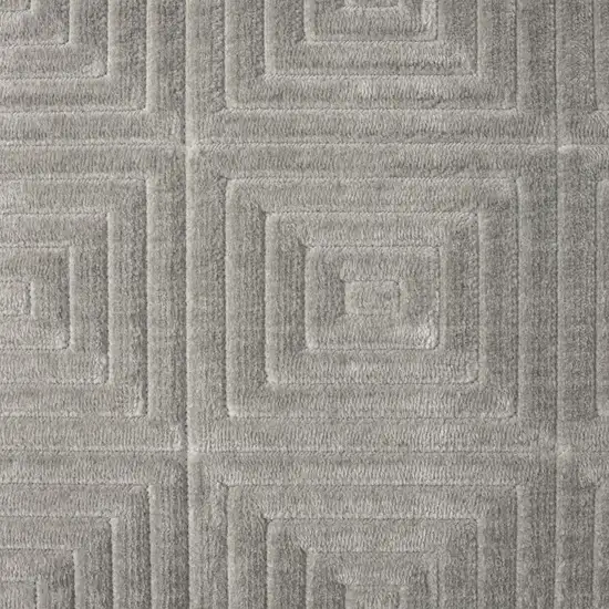 5' X 7' Gray Geometric Area Rug Photo 2