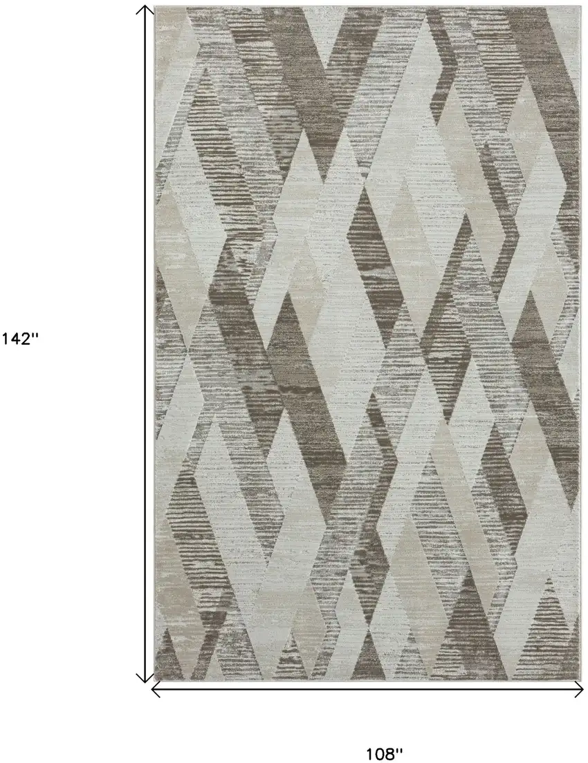 Gray Geometric Area Rug Photo 4