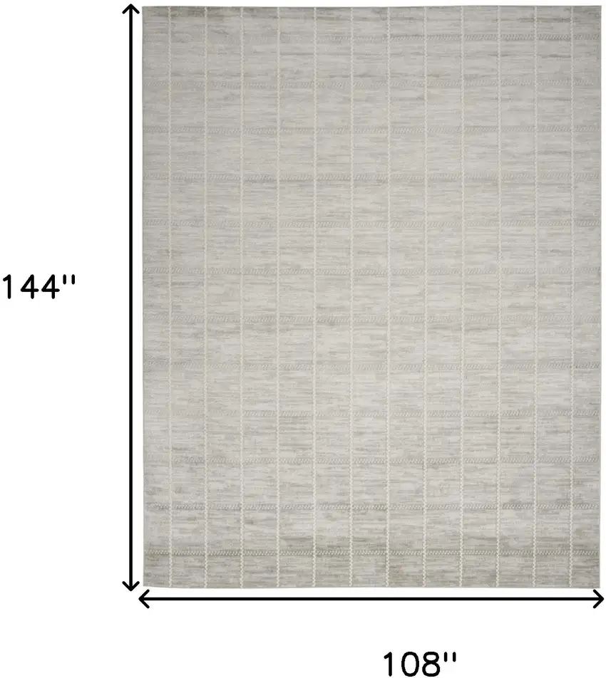 Gray Geometric Area Rug Photo 9