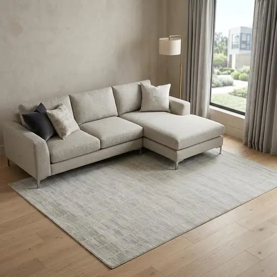 Gray Geometric Area Rug Photo 1