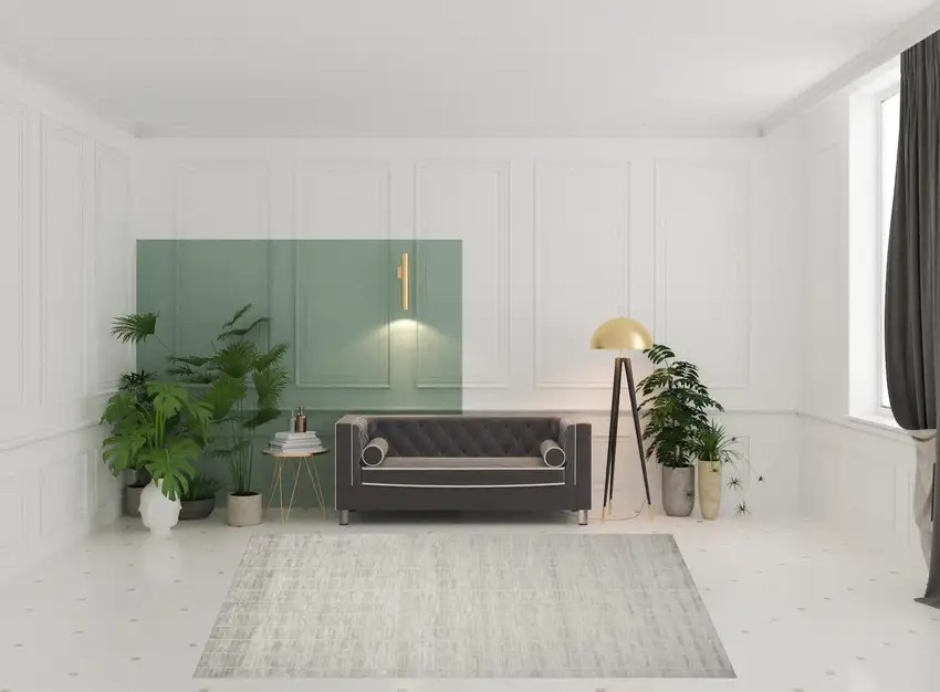 Gray Geometric Area Rug Photo 2
