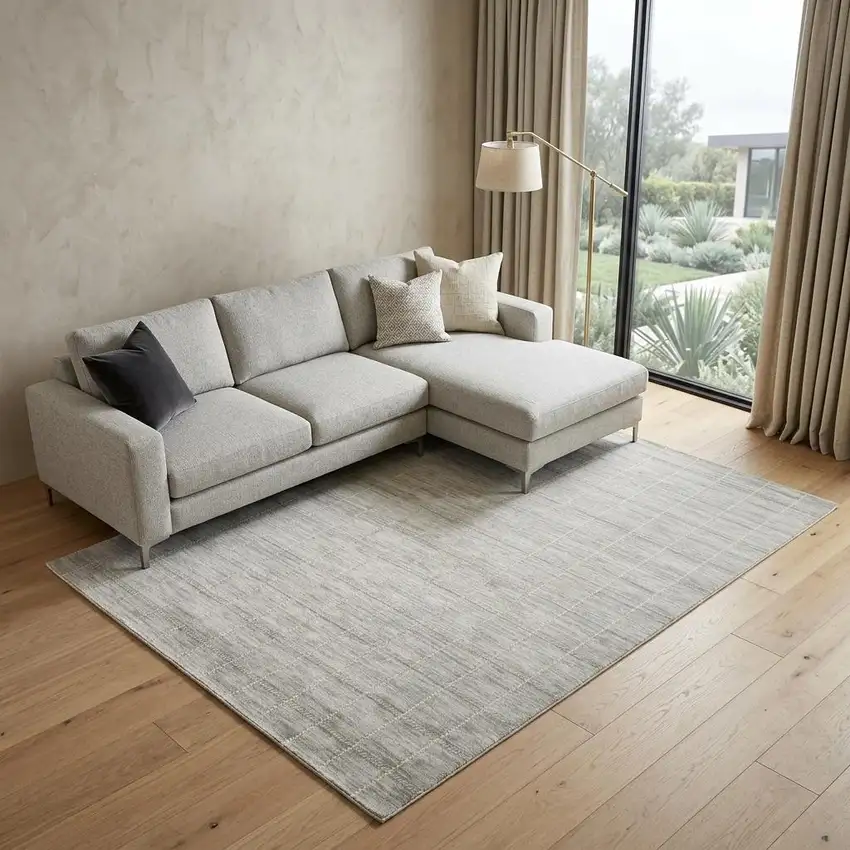 Gray Geometric Area Rug Photo 1