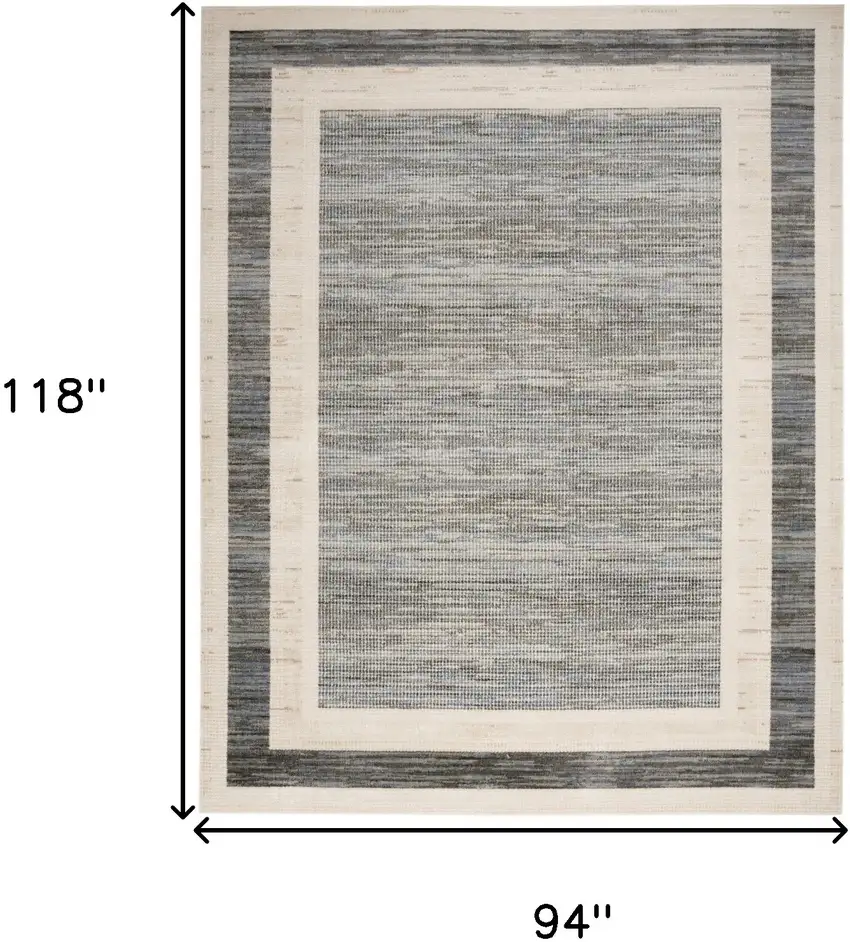 Gray Geometric Area Rug Photo 9