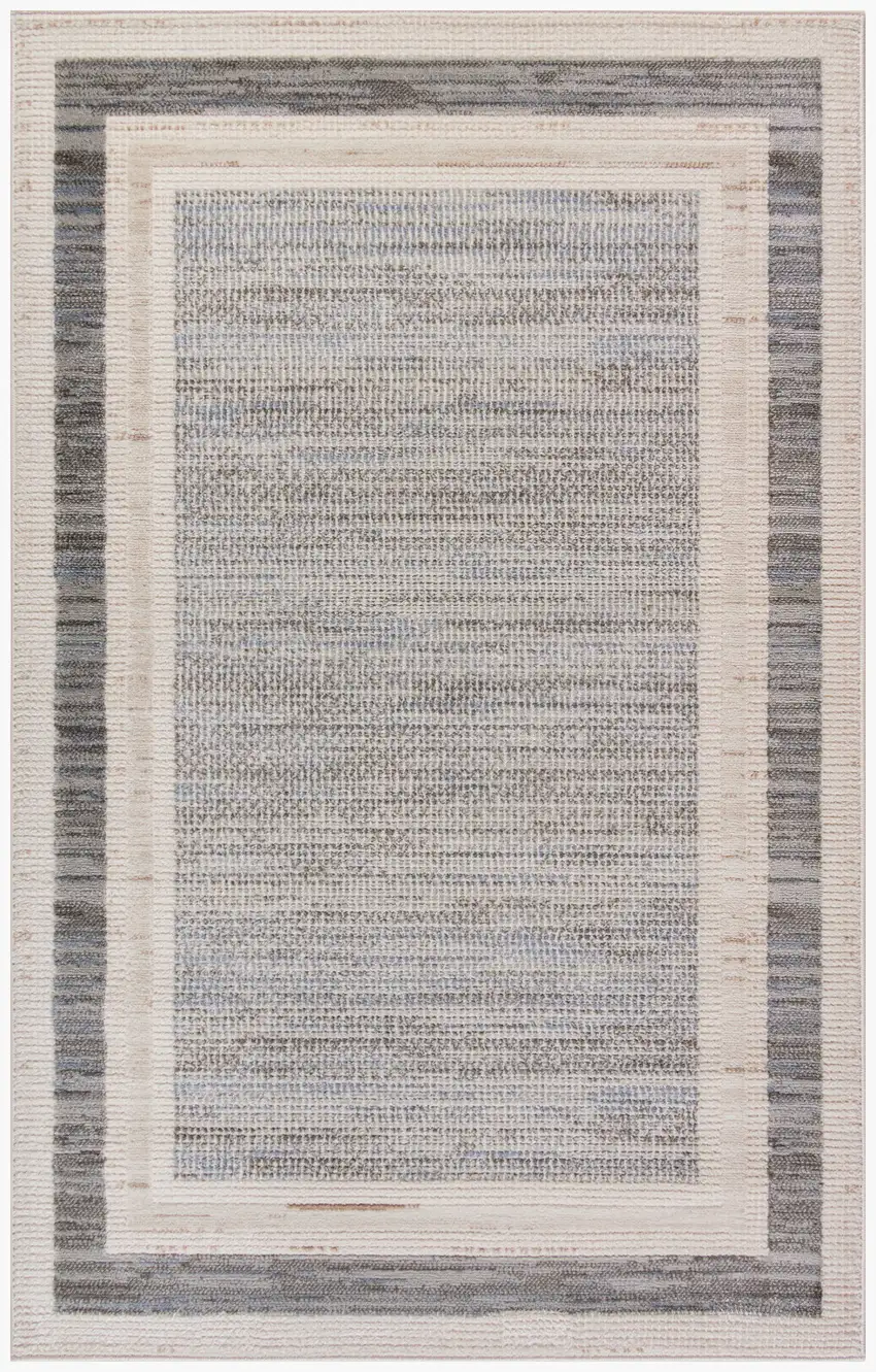 Gray Geometric Area Rug Photo 5