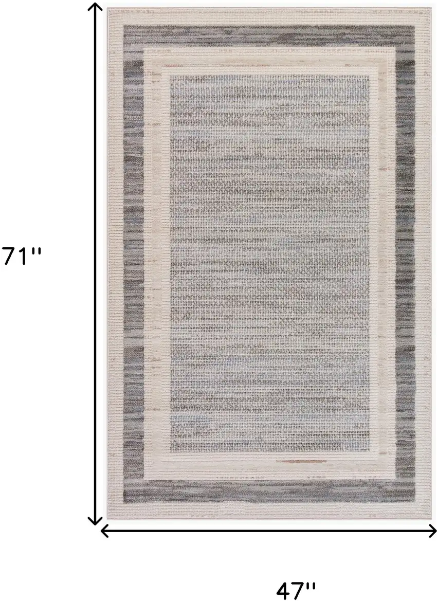 Gray Geometric Area Rug Photo 8