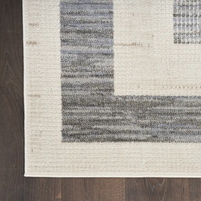 Gray Geometric Area Rug Photo 9