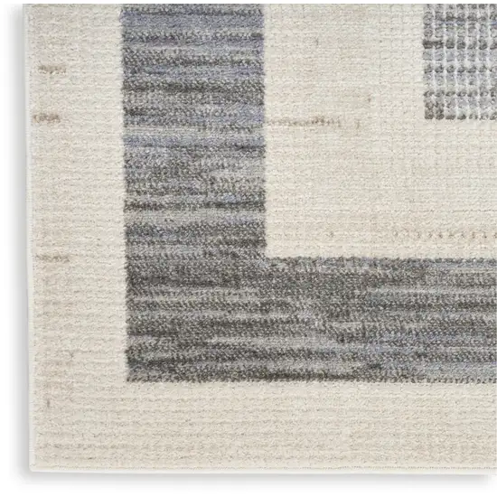 Gray Geometric Area Rug Photo 6