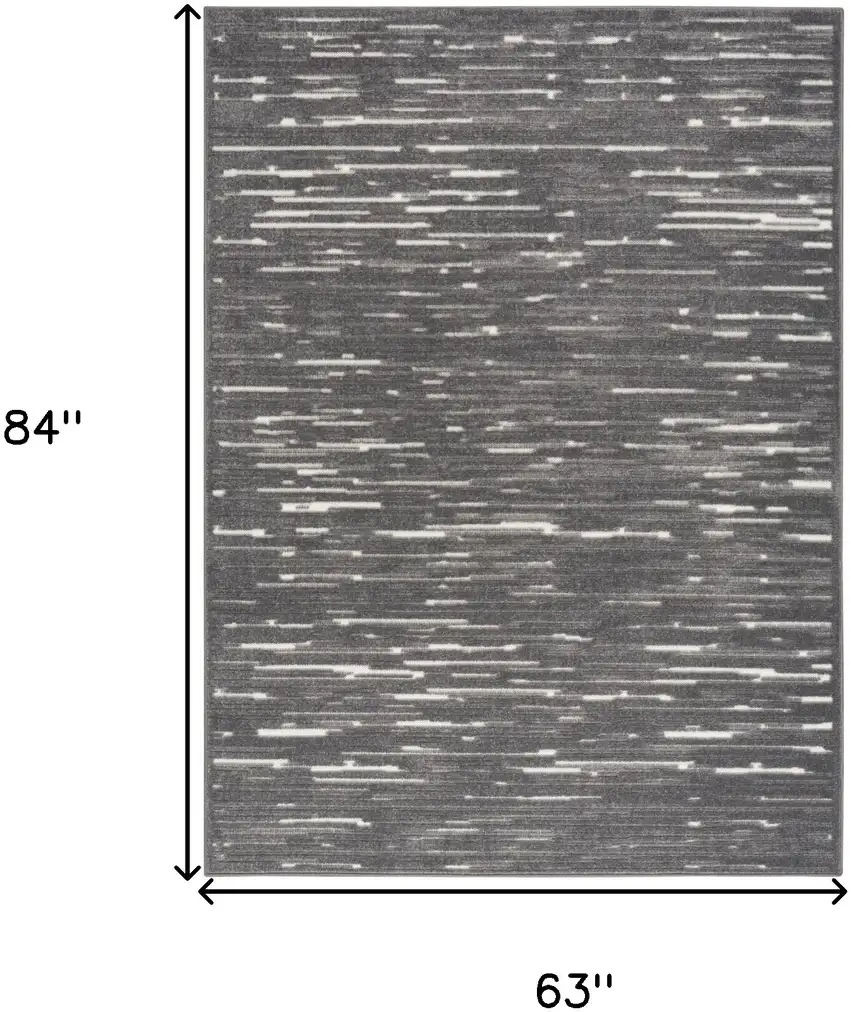 Gray Geometric Area Rug Photo 3