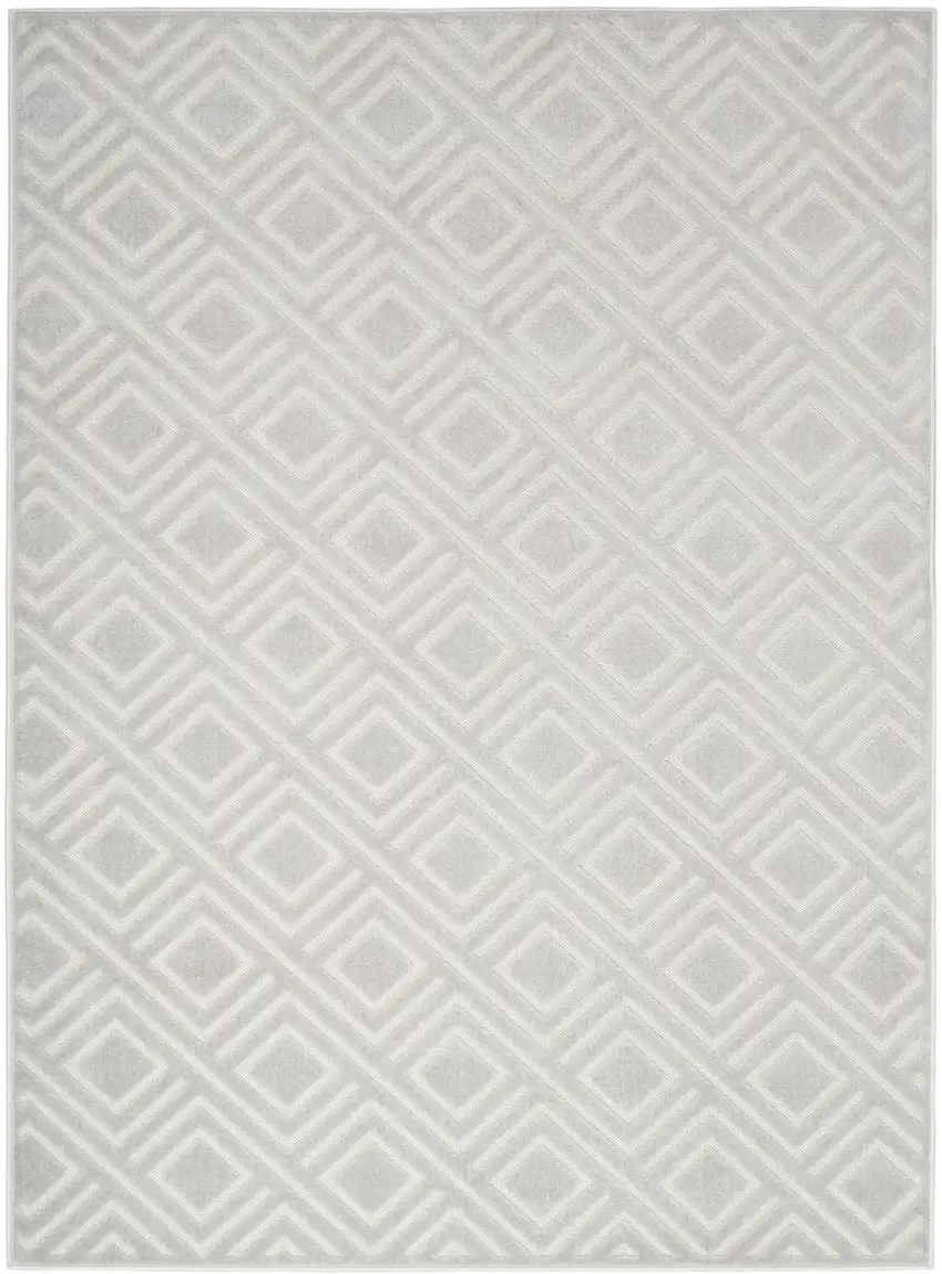Gray Geometric Area Rug Photo 4