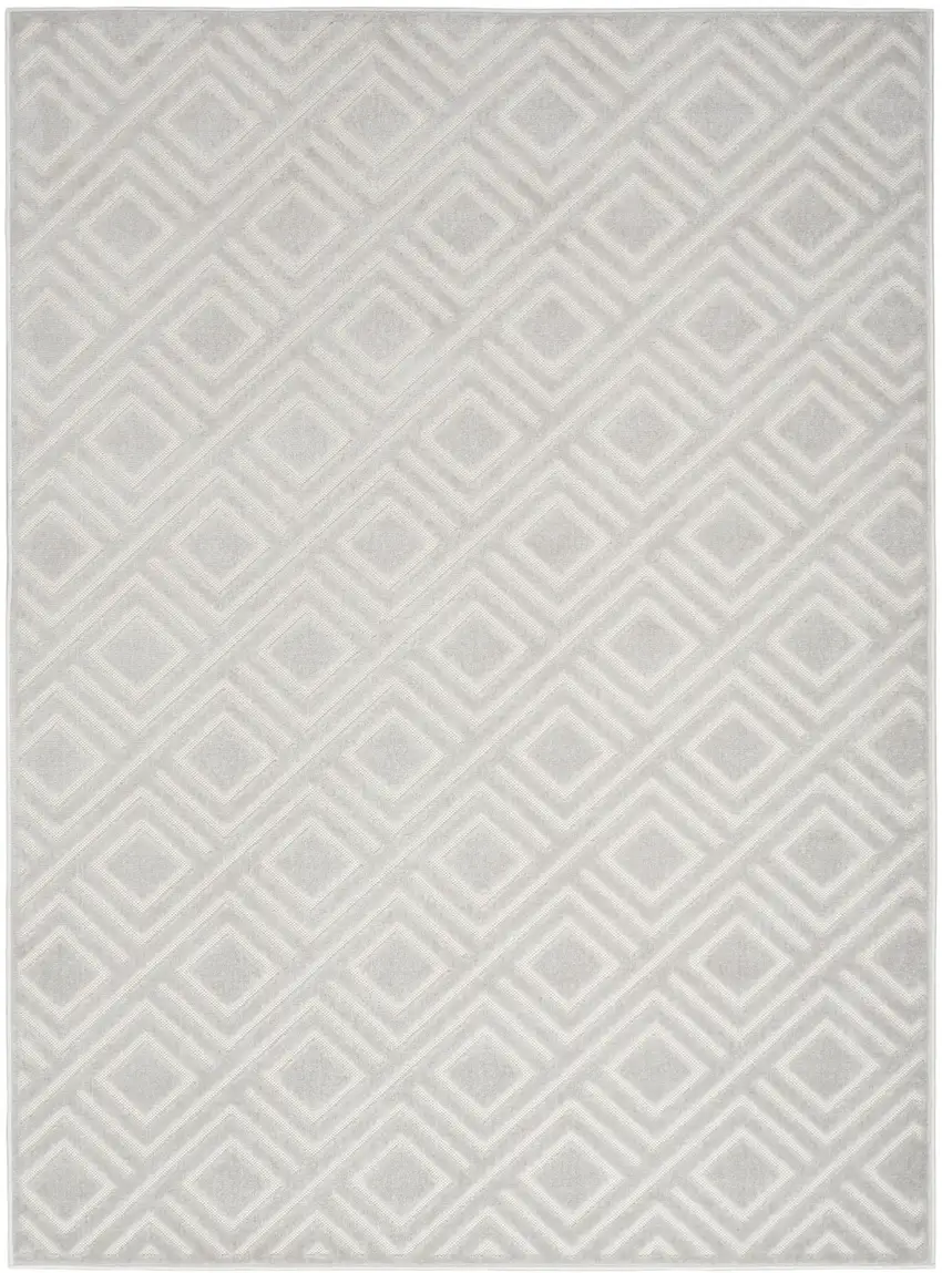 Gray Geometric Area Rug Photo 2