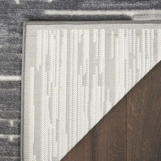 Gray Geometric Area Rug Photo 7