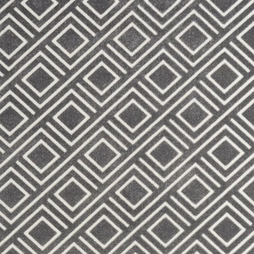 Gray Geometric Area Rug Photo 7