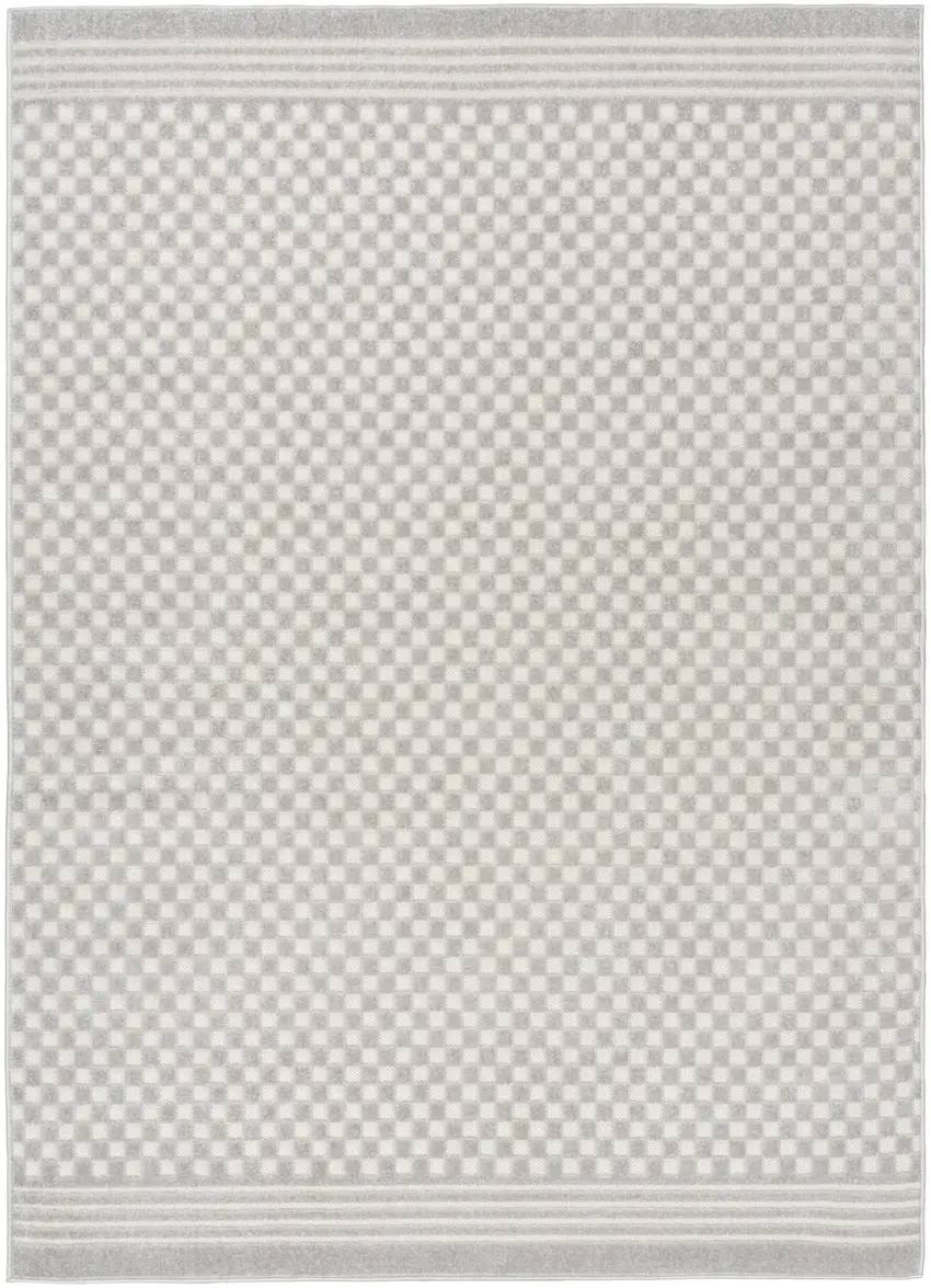 Gray Geometric Area Rug Photo 4