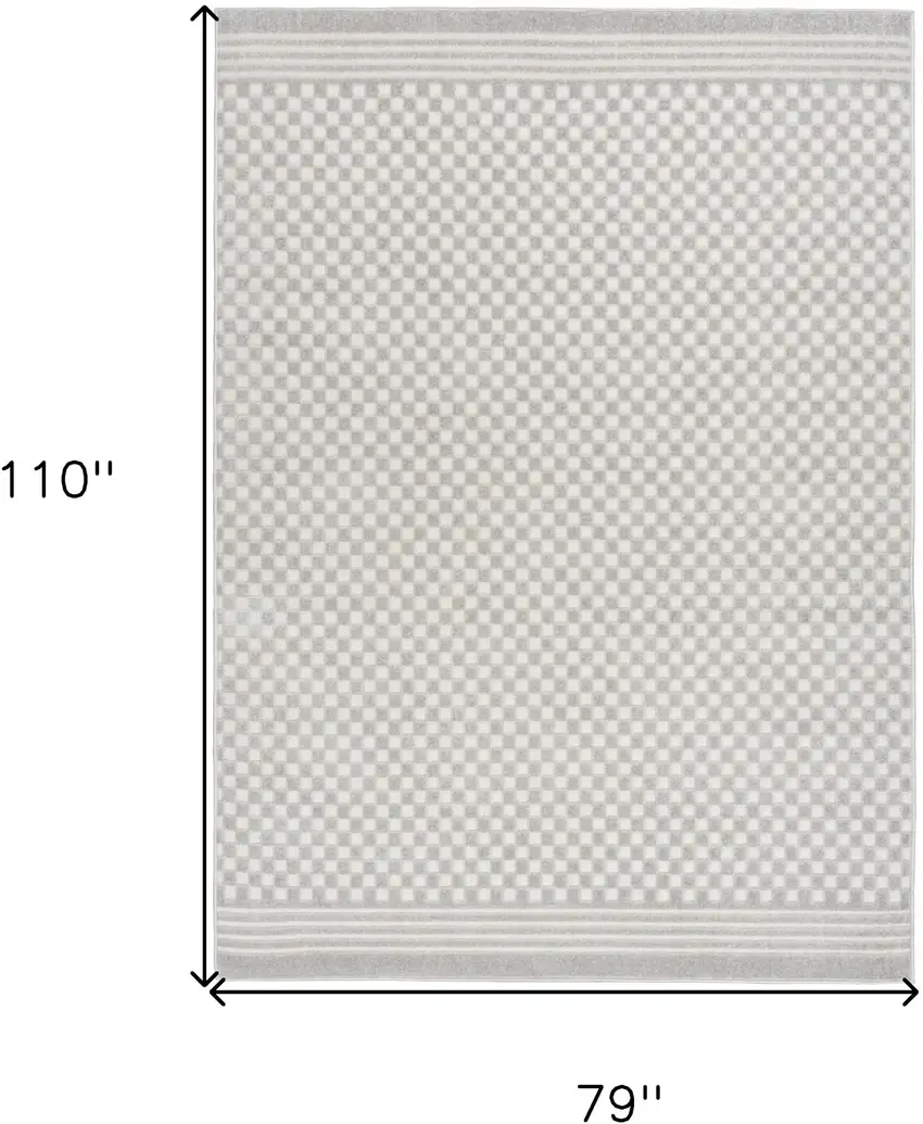Gray Geometric Area Rug Photo 3