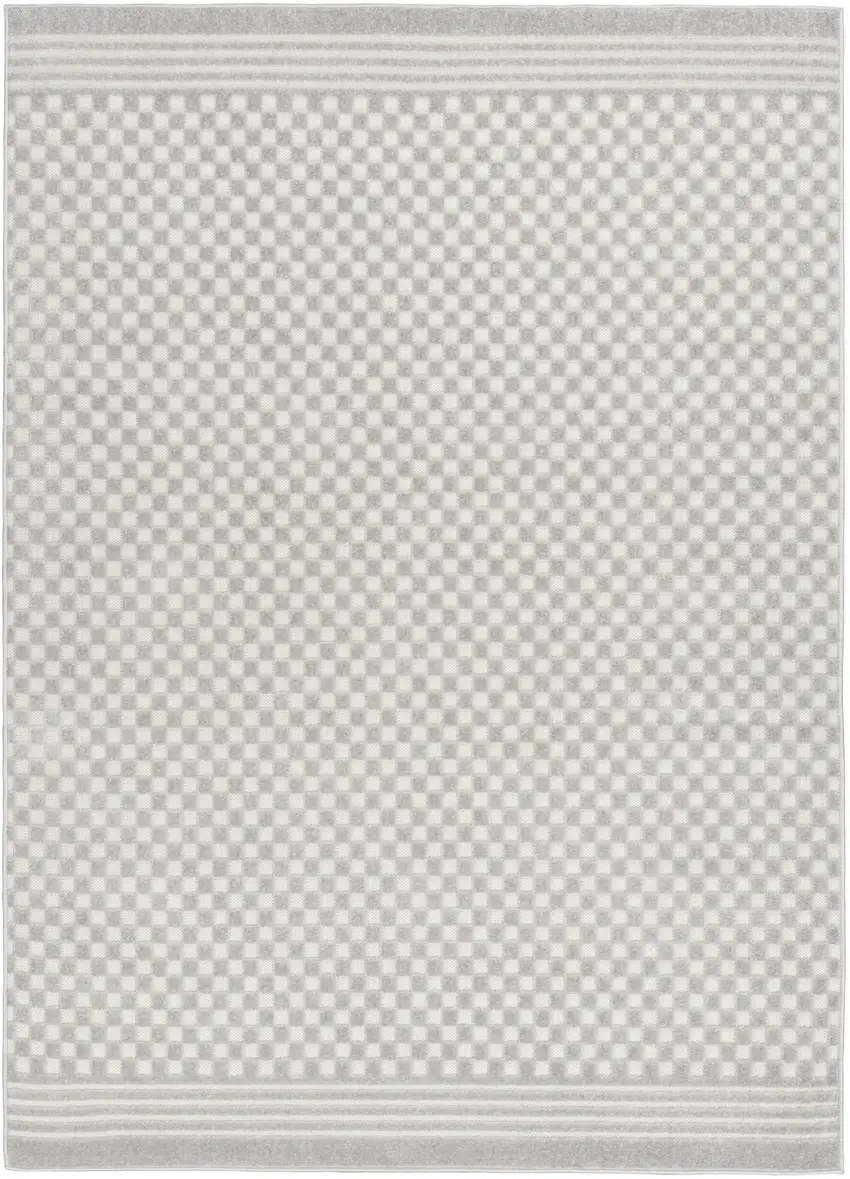 Gray Geometric Area Rug Photo 2