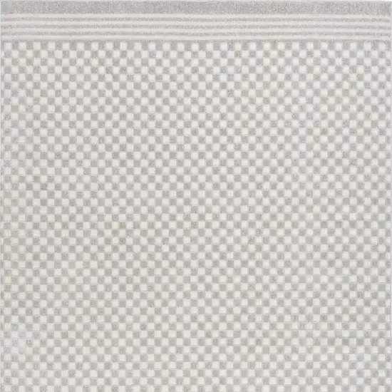 Gray Geometric Area Rug Photo 3