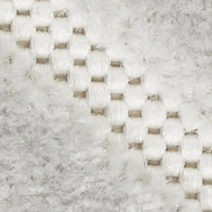 Gray Geometric Area Rug Photo 3