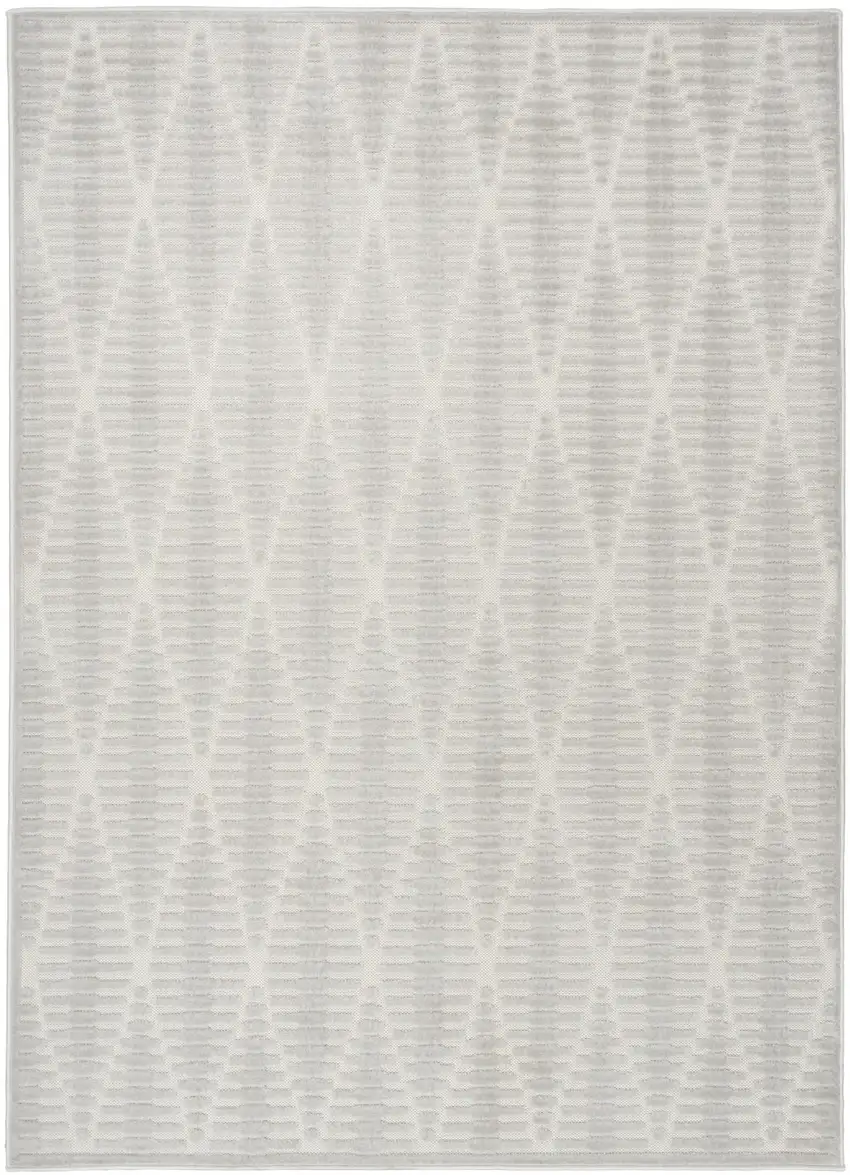 Gray Geometric Area Rug Photo 5