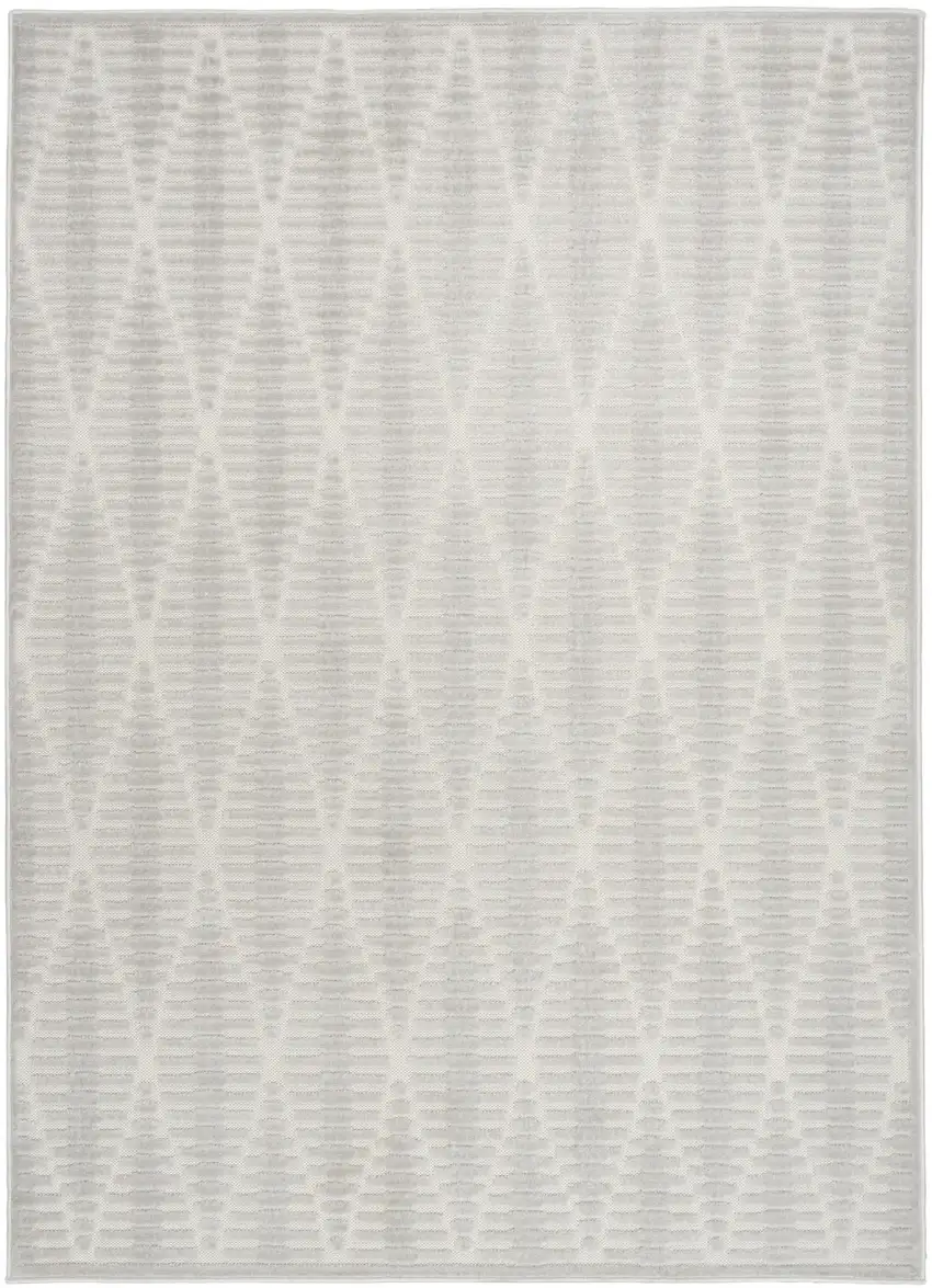 Gray Geometric Area Rug Photo 2