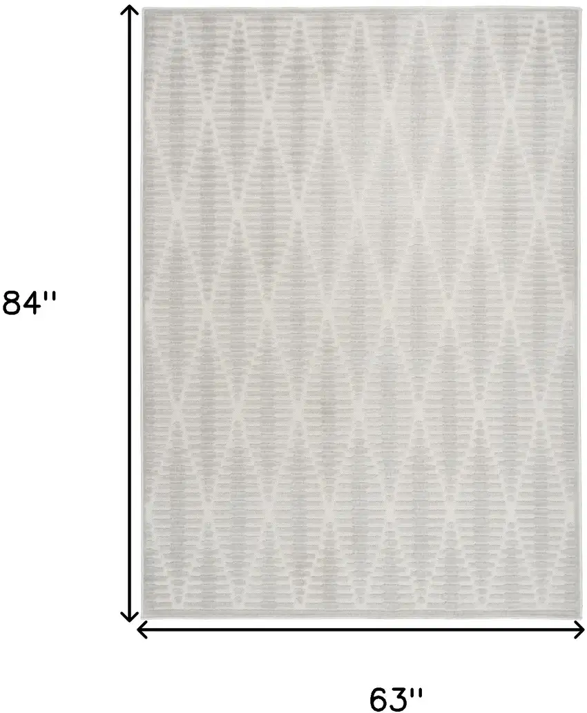 Gray Geometric Area Rug Photo 3