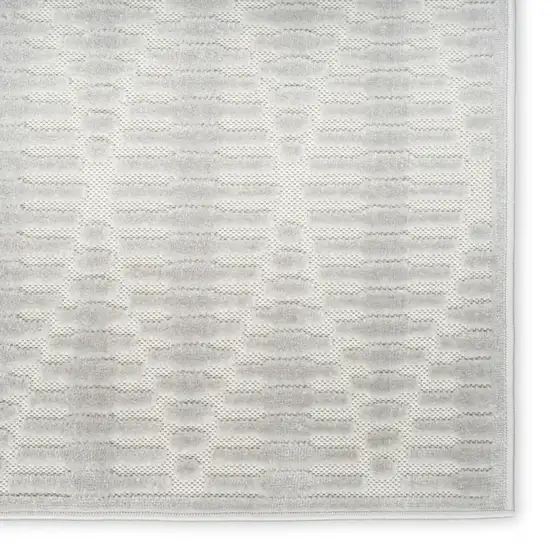 Gray Geometric Area Rug Photo 7