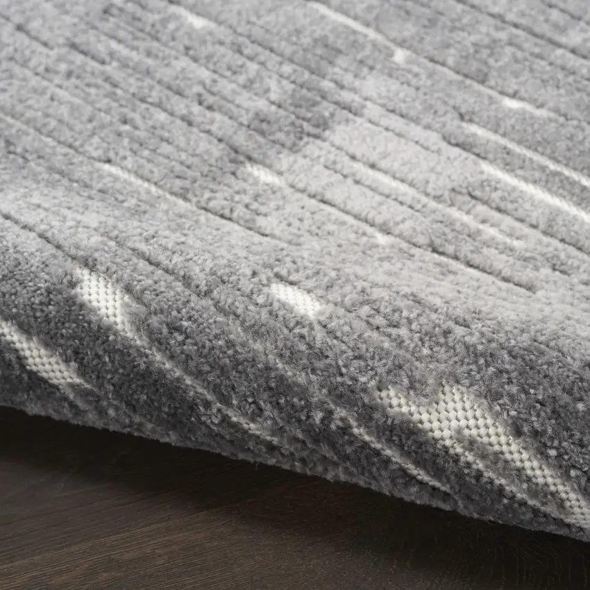 Gray Geometric Area Rug Photo 4