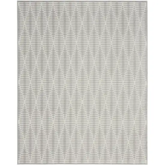 Gray Geometric Area Rug Photo 2