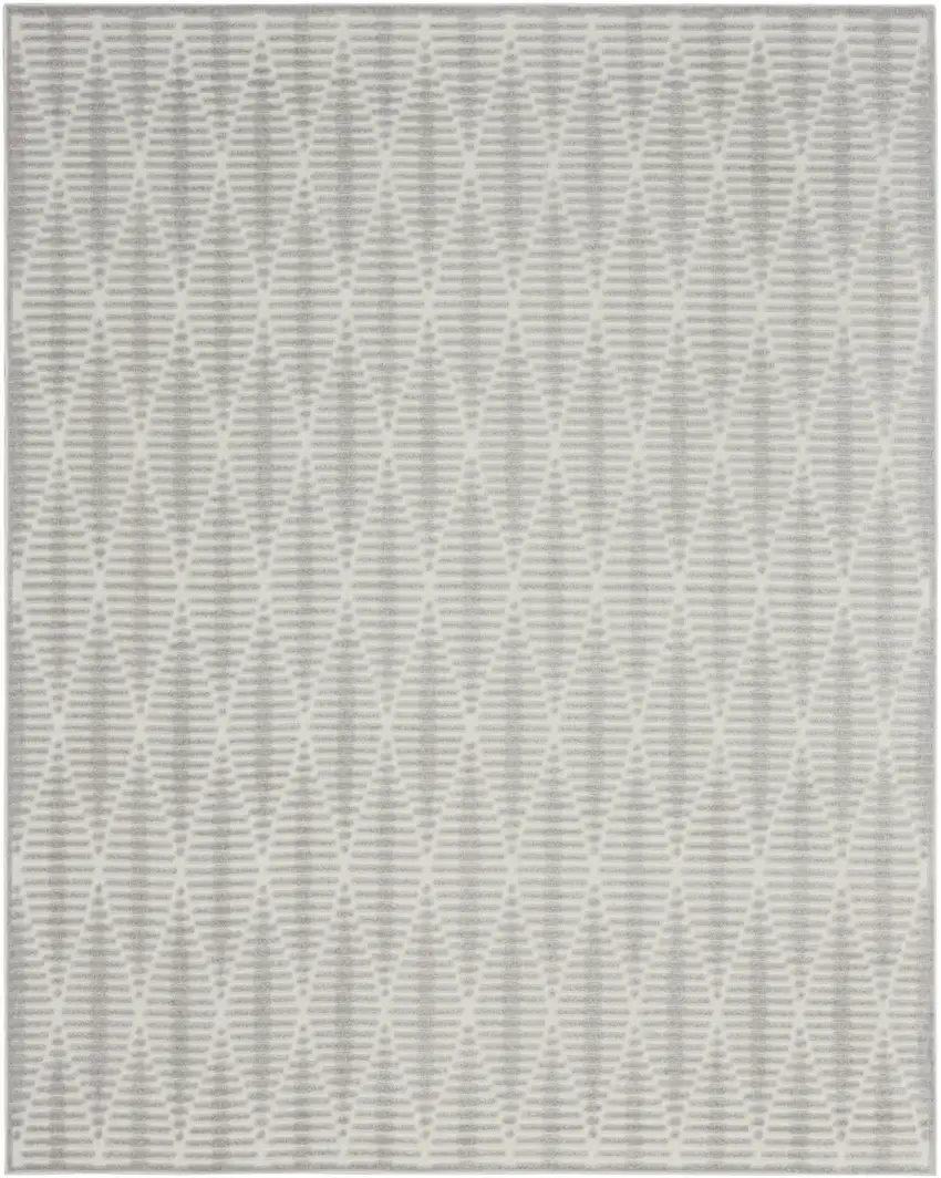 Gray Geometric Area Rug Photo 2