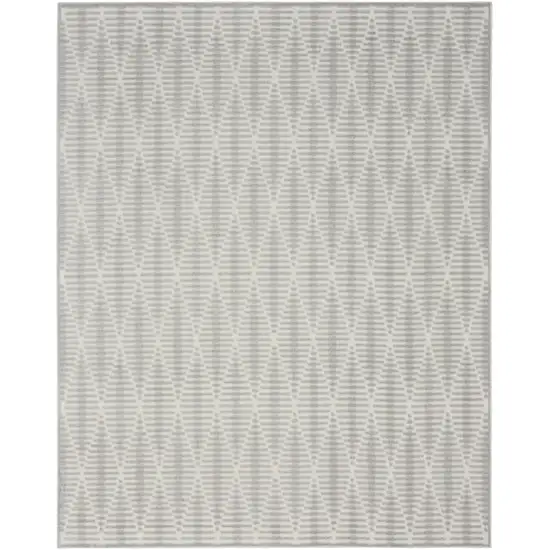 Gray Geometric Area Rug Photo 5