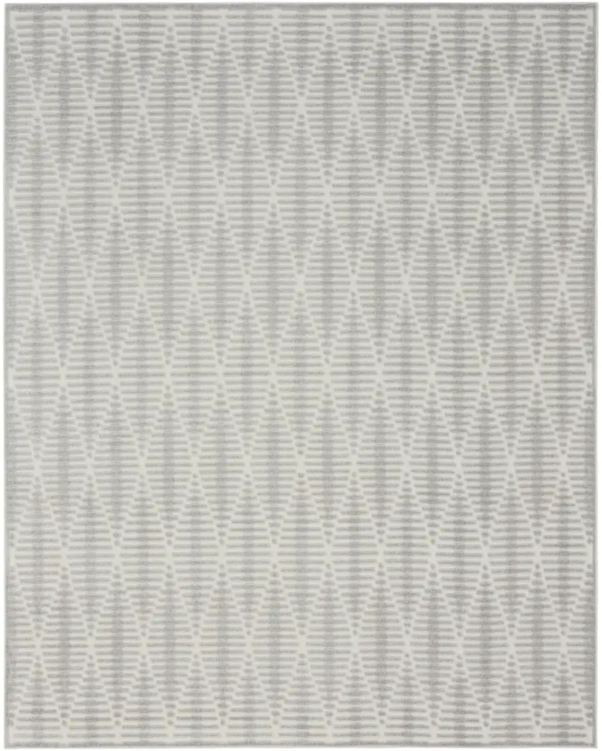 Gray Geometric Area Rug Photo 5
