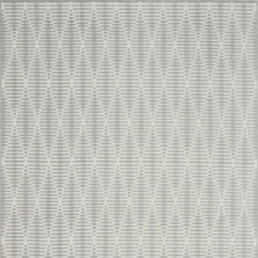 Gray Geometric Area Rug Photo 4