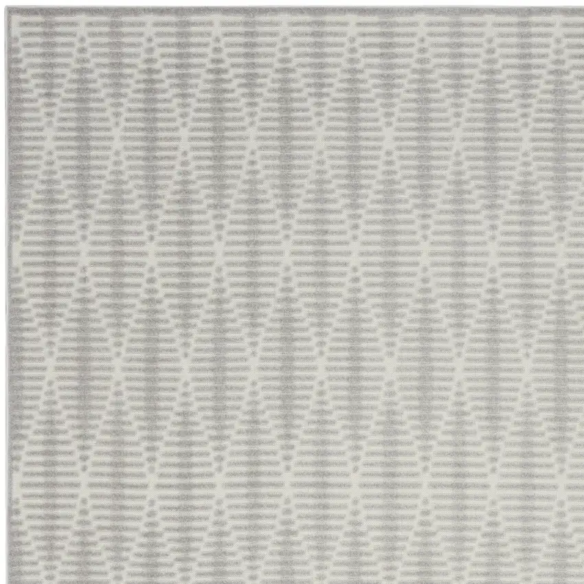 Gray Geometric Area Rug Photo 7