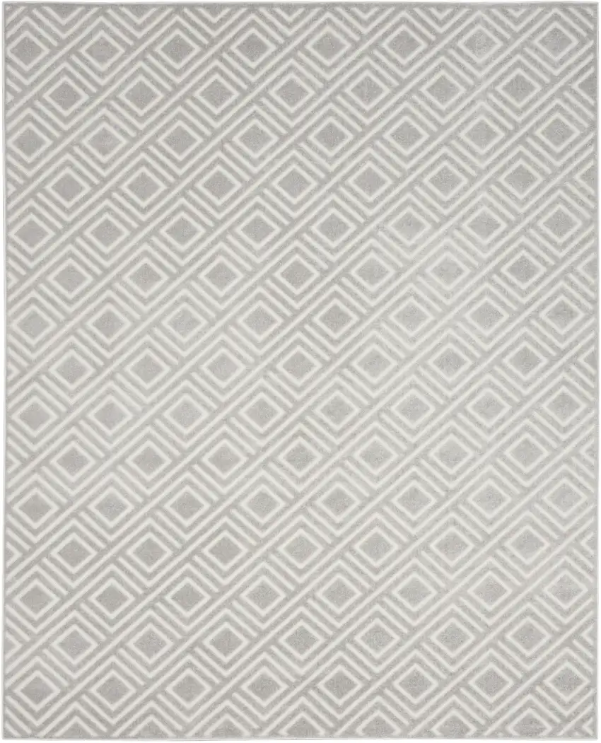 Gray Geometric Area Rug Photo 1