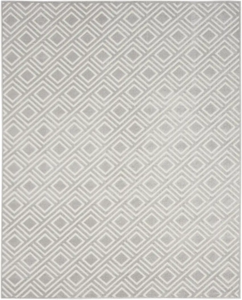 Gray Geometric Area Rug Photo 2