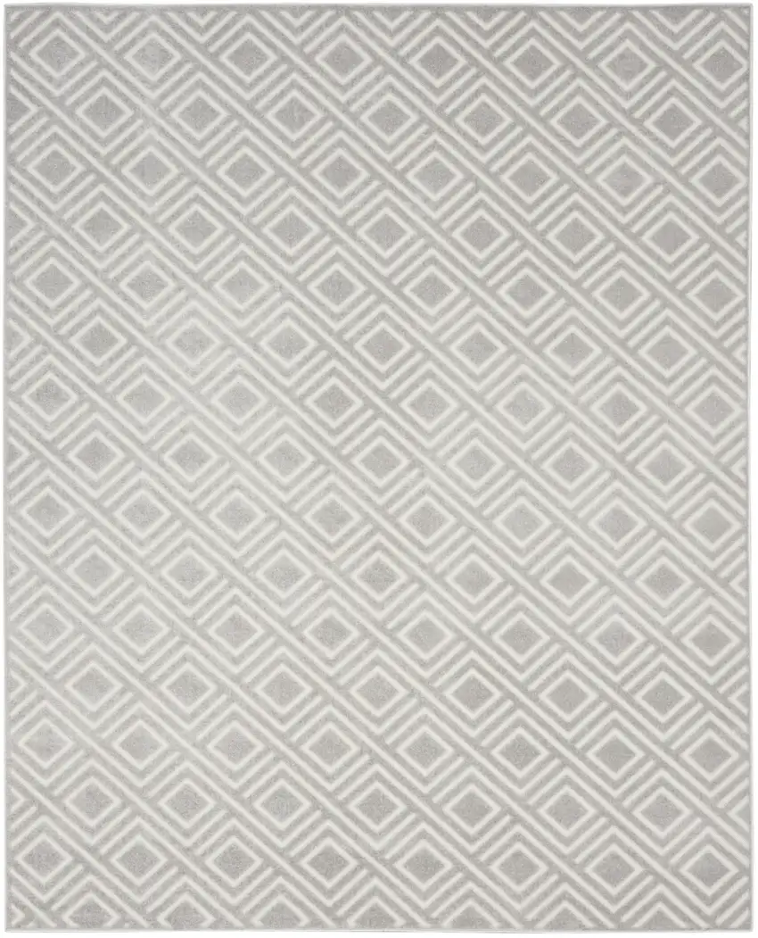 Gray Geometric Area Rug Photo 4