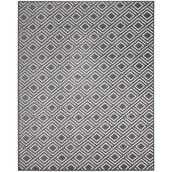 Gray Geometric Area Rug Photo 1
