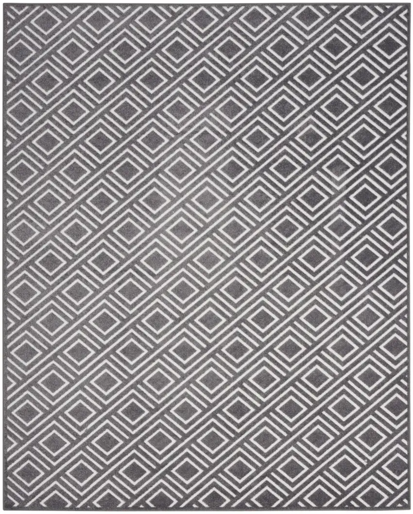 Gray Geometric Area Rug Photo 1